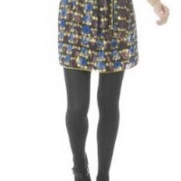 ANNA SUI FOR TARGET METALLIC SHIFT DRESS SMALL - Picture 3 of 6